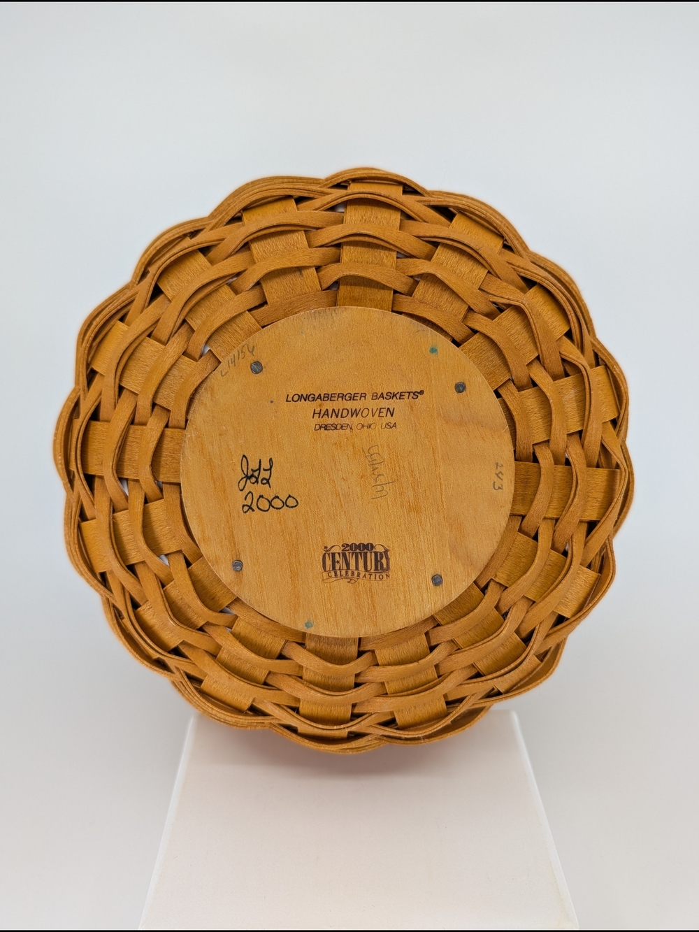 Longaberger October Fields Basket/Candy Corn Liner/Jack-o'-lantern Lid/Protector - Picture 8 of 9